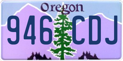 OR license plate 946CDJ
