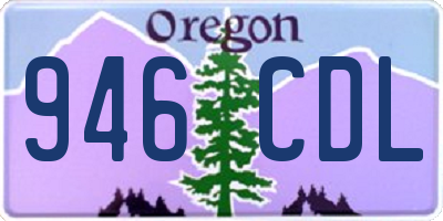 OR license plate 946CDL