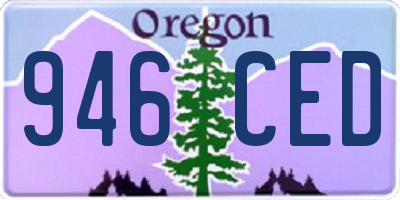 OR license plate 946CED