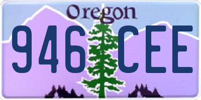 OR license plate 946CEE