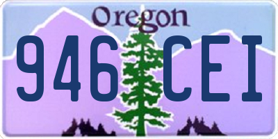 OR license plate 946CEI