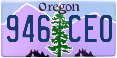 OR license plate 946CEO