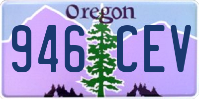OR license plate 946CEV