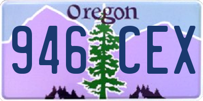 OR license plate 946CEX