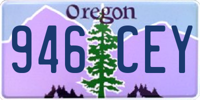 OR license plate 946CEY