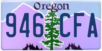 OR license plate 946CFA