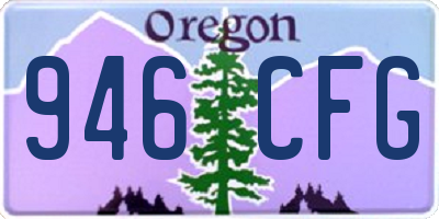 OR license plate 946CFG