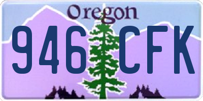 OR license plate 946CFK