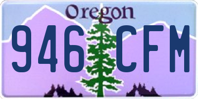 OR license plate 946CFM
