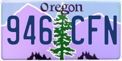 OR license plate 946CFN