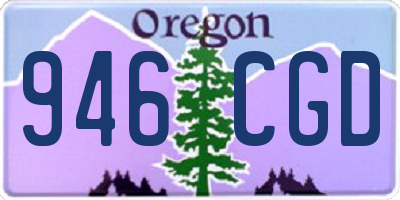 OR license plate 946CGD