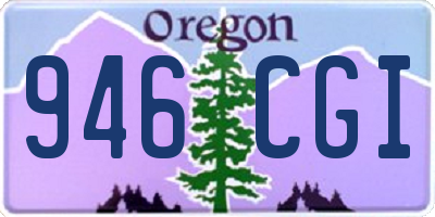 OR license plate 946CGI