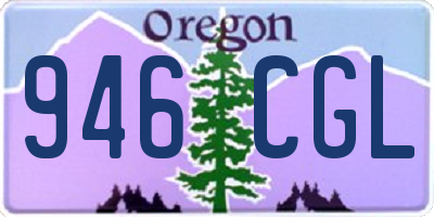 OR license plate 946CGL