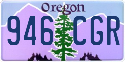 OR license plate 946CGR