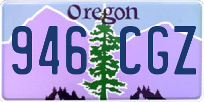 OR license plate 946CGZ