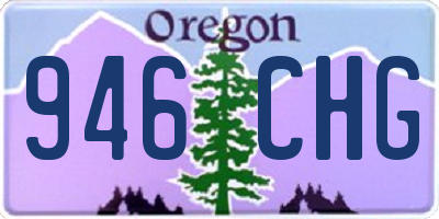 OR license plate 946CHG