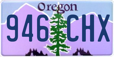 OR license plate 946CHX