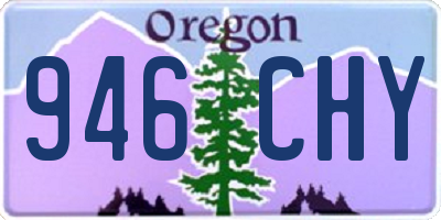 OR license plate 946CHY