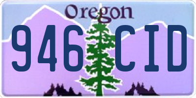 OR license plate 946CID