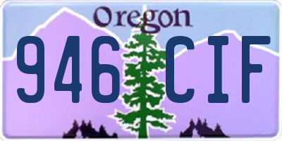 OR license plate 946CIF