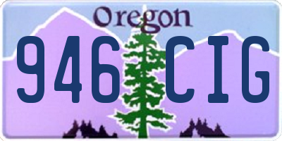 OR license plate 946CIG