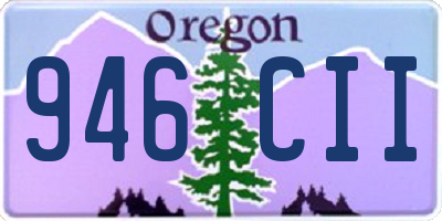 OR license plate 946CII