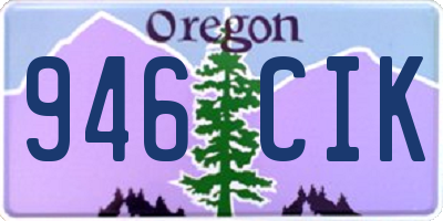OR license plate 946CIK