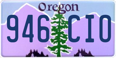 OR license plate 946CIO