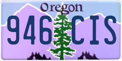 OR license plate 946CIS