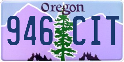 OR license plate 946CIT