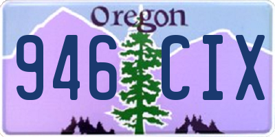 OR license plate 946CIX
