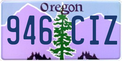 OR license plate 946CIZ