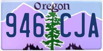 OR license plate 946CJA