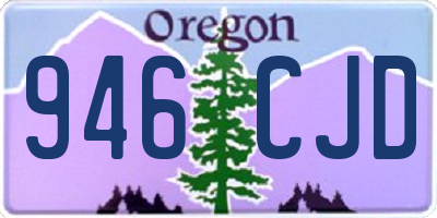 OR license plate 946CJD