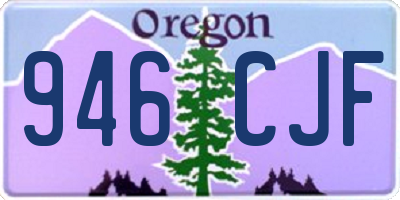 OR license plate 946CJF