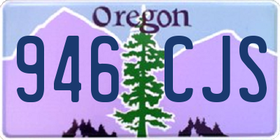 OR license plate 946CJS