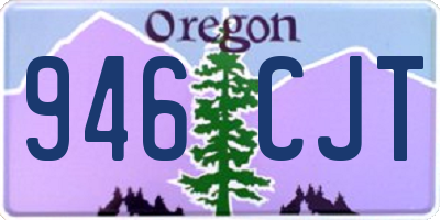 OR license plate 946CJT