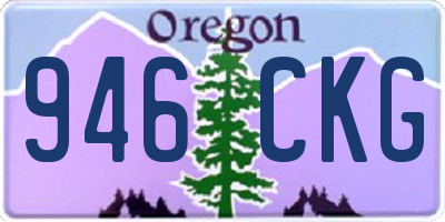 OR license plate 946CKG