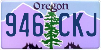 OR license plate 946CKJ