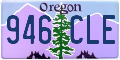 OR license plate 946CLE