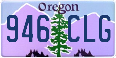 OR license plate 946CLG
