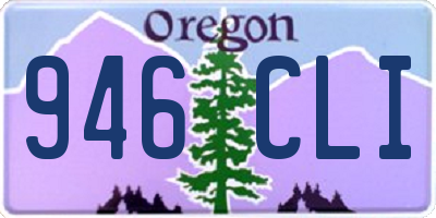 OR license plate 946CLI