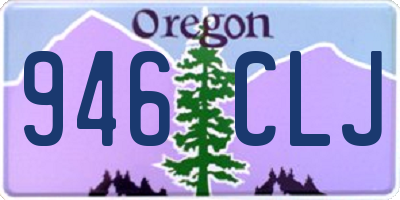 OR license plate 946CLJ