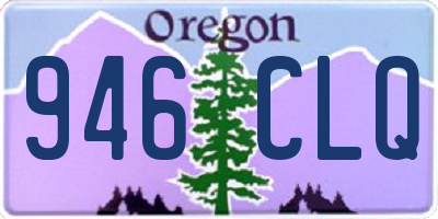 OR license plate 946CLQ