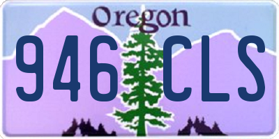 OR license plate 946CLS