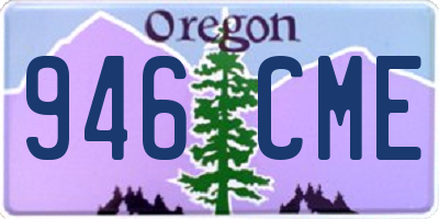 OR license plate 946CME