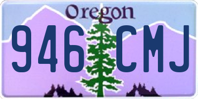 OR license plate 946CMJ