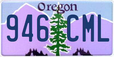 OR license plate 946CML
