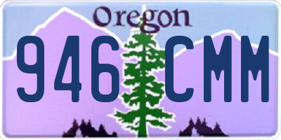 OR license plate 946CMM