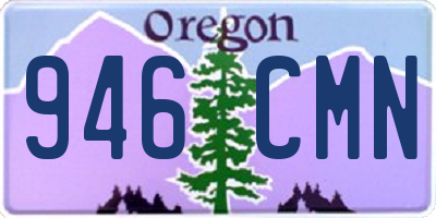 OR license plate 946CMN